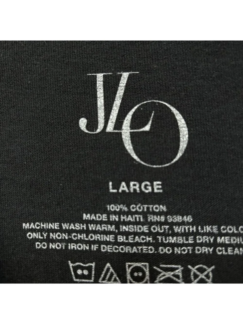 Jennifer Lopez JLO Signature Neon Poster Dance Pop Tee L
